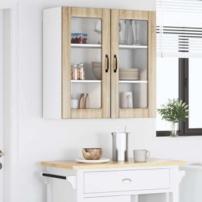 vidaXL Ραφιέρα τοίχου LUCCA Sonoma Δρυς 80 x 31 x 80 εκ.