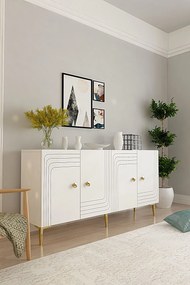 Console Lessi 150 - White, Gold White
Gold