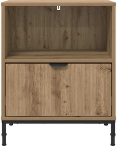 vidaXL Κομοδίνο artisan δρυς 49 x 36 x 61 εκ Επεξεργασμένο ξύλο