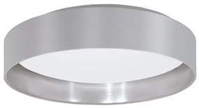 Eglo Κλασική Μεταλλική Πλαφονιέρα Οροφής με Ενσωματωμένο LED σε Ασημί χρώμα 38cm 99543