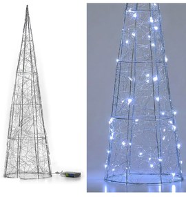 Δεντράκι Με Φως Ασημί 80cm