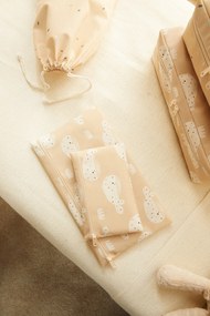 Stewehome Σετ 6 τεμαχίων οργανωτών βαλίτσας με σχέδιο φάλαινας Μπεζ