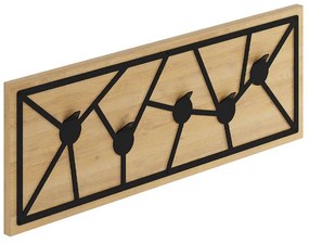 Κρεμάστρα Τοίχου Trace 0241574 74,6x1,8x26,6cm Sapphire Oak Μοριοσανίδα, Μελαμίνη