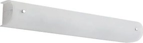 Απλίκα Μπάνιου Δίφωτη, Βάση Λευκή, Δέσιμο Χρώμιο, Γυαλί Λευκό Σατινάτο, Μήκος 35cm Viokef Taylor 4105300