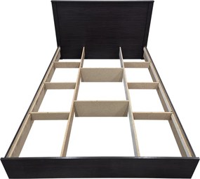 Κρεβάτι Athos pakoworld σε wenge απόχρωση 140x200εκ