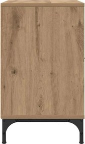 vidaXL Κομοδίνο artisan δρυς 49 x 36 x 61 εκ Επεξεργασμένο ξύλο