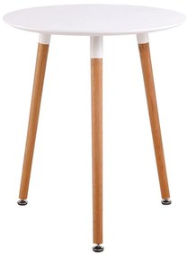 ART Τραπέζι Άσπρο MDF -  Φ60 H.70cm
