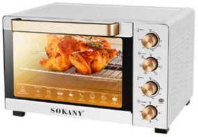 Sokany SK-10013 Ηλεκτρικό Φουρνάκι 40lt Χωρίς Εστίες Λευκό