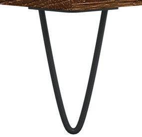 vidaXL Τραπεζάκι Σαλονιού Καφέ Δρυς 60x50x36,5 εκ. Επεξεργασμένο Ξύλο