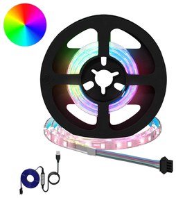 vidaXL Λωρίδα LED 2 pcs Μαύρο και Διαφανές 400 mm Χαλκός και Πλαστικό