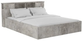Intrahome Κρεβάτι διπλό OLYMPUS Intrahome σε χρώμα antique ανθρακί 160x200εκ | SKU: INTRAPA-234111202