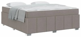 vidaXL Σκελετός Κρεβατιού Taupe 180 x 200 cm ύφασμα