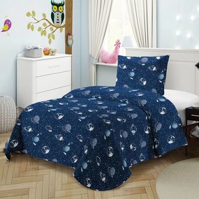 Κουβερλί Παιδικό 5404 (Σετ 2τμχ) Blue Viopros Single Microfiber-Polyester