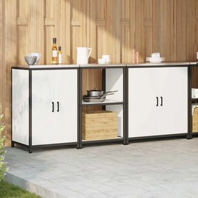 vidaXL Σετ Αποθήκευσης Κουζίνας HATTEM 3 pcs Λευκό