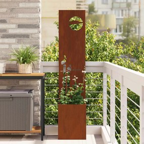 vidaXL Οθόνη Ιδιωτικότητας Κήπου Σκ rusty 32 x 150 εκ