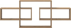 vidaXL Ράφι Τοίχου Artisan Δρυς 130 x 10 x 50 εκ. Επεξεργασμένο Ξύλο