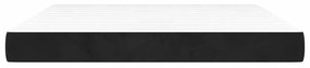 vidaXL Στρώμα με Pocket Springs Μαύρο 160x210x20 εκ. Βελούδινο