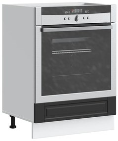 vidaXL Ντουλάπι φούρνου Porto Μαύρο Επεξεργασμένο ξύλο