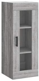 vidaXL Μπουφές Sonoma Γκρι 34,5 x 34 x 180 εκ. από Επεξεργασμένο Ξύλο