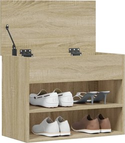vidaXL Παπουτσοθήκη Sonoma Δρυς 60 x 30 x 45 εκ. από Επεξ. Ξύλο