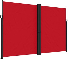 vidaXL Σκίαστρο Πλαϊνό Συρόμενο Κόκκινο 220x1200 εκ.