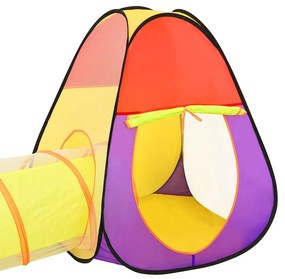 vidaXL Παιδική Σκηνή Πολύχρωμη 255 x 80 x 100 εκ. με 250 Μπάλες
