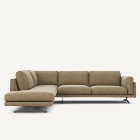 Γωνιακός καναπές από βελούδο stonewashed, CESAR