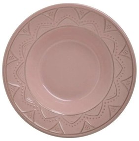 Πιάτο Βαθύ Πορσελάνινο (Σετ 12Τμχ) 6-60-030-0008 Φ23cm Pink Click 12 τμχ Πορσελάνη