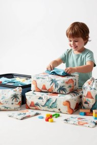 Stewehome Σετ οργανωτών πολλαπλών χρήσεων για μωρά με σχέδιο δεινοσαύρου 7 τεμαχίων Λευκό