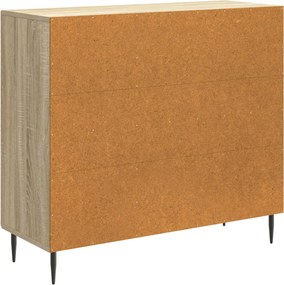vidaXL Πλαϊνό γραφείο Sonoma Δρυς 89 x 34,5 x 80 εκ Επεξεργασμένο Ξύλο