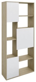 BOX ΒΙΒΛΙΟΘΗΚΗ SONOMA ΛΕΥΚΟ 80x30xH180cm - 24-0416