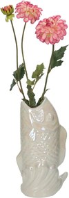 Βάζο ArteLibre Ψάρι Ιβουάρ Κεραμικό 15.5x10.5x28cm