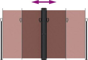 vidaXL Σκίαστρο Πλαϊνό Συρόμενο Καφέ 200 x 1200 εκ.