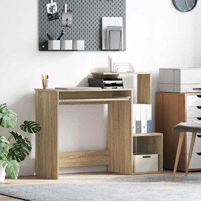 vidaXL Γραφείο Sonoma Δρυς 106 x 40 x 88.5 εκ Επεξεργασμένο ξύλο