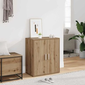 vidaXL Παπουτσοθήκη Τεχνίτης Δρυς 60x35x70 εκ. από Επεξεργασμένο Ξύλο