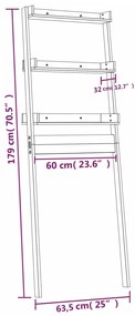 ΡΑΦΙΕΡΑ ΓΙΑ ΤΟΥΑΛΕΤΑ ΛΕΥΚΗ 63,5X32X179 ΕΚ. ΜΑΣΙΦ ΞΥΛΟ ΠΕΥΚΟΥ 824654