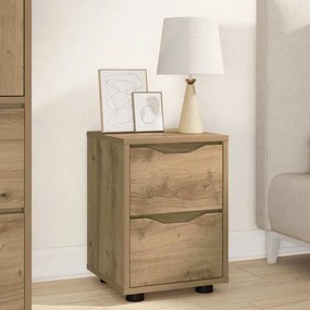 vidaXL Κομοδίνα 2 τμχ. Artisan Oak 30,5 x 30 x 43 εκ