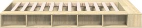 vidaXL Πλαίσιο Κρεβατιού Sonoma Δρυς 120x200 εκ. Επεξεργασμένο Ξύλο