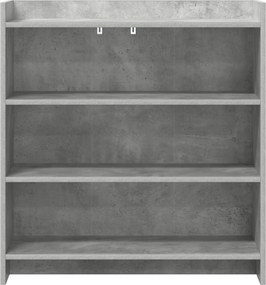 vidaXL Πλαϊνό γραφείο Γκρι Σκυροδέματος 75 x 36 x 80 εκ
