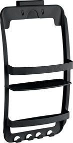 Ραφιέρα Μπάνιου Διπλή (26x11.5x54.5) Wenko Black 26363100