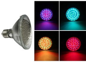 Adeleq Led Λάμπα Par30 E27 81 Led 2W 230V 70ο Rgb 14-30801