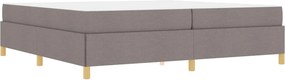 vidaXL Σκελετός Κρεβατιού Taupe 200 x 200 cm ύφασμα