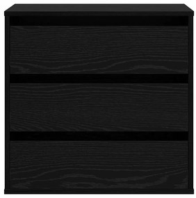 vidaXL Κουτί με Συρτάρια Μαύρη δρυς 60 x 41 x 58 cm Επεξεργασμένο ξύλο
