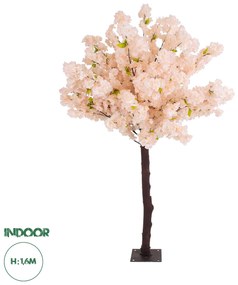 20139 GloboStar® Artificial Garden SALMON CHERRY BLOSSOM TREE 20139 Τεχνητό Διακοσμητικό Δέντρο Σομόν Κερασιά Υ160cm