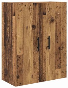 vidaXL Highboard με συρτάρι 2 pcs Παλιό Ξύλο Σύνθετο Ξύλο και Γυαλί