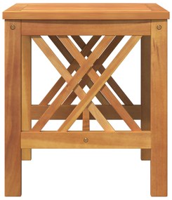 vidaXL Κηπουρική Πλευρικό Τραπέζι Καφέ 45x45x50 εκ Μασίφ Ξύλο Ακακίας