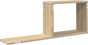vidaXL Κρεμαστά ράφια 2 pcs Sonoma Δρυς 80 x 15 x 30 εκ