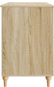 vidaXL Γραφείο Sonoma Δρυς 142,5 x 50 x 75 εκ. Επεξεργασμένο Ξύλο