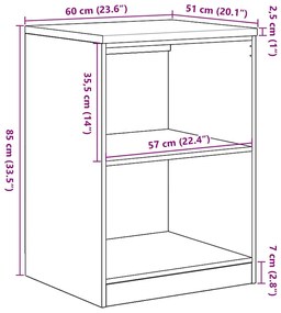 ΝΤΟΥΛΑΠΙ ΑΠΟΘΗΚΕΥΣΗΣ ΓΚΑΡΑΖ 60X51X85 ΕΚ ΜΑΣΙΦ ΞΥΛΟ ΠΕΥΚΟ 860547