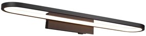 Φωτιστικό Τοίχου - Απλίκα Gianni 283779132 22W Led 60x8x15cm Black Mat Trio Lighting Metal